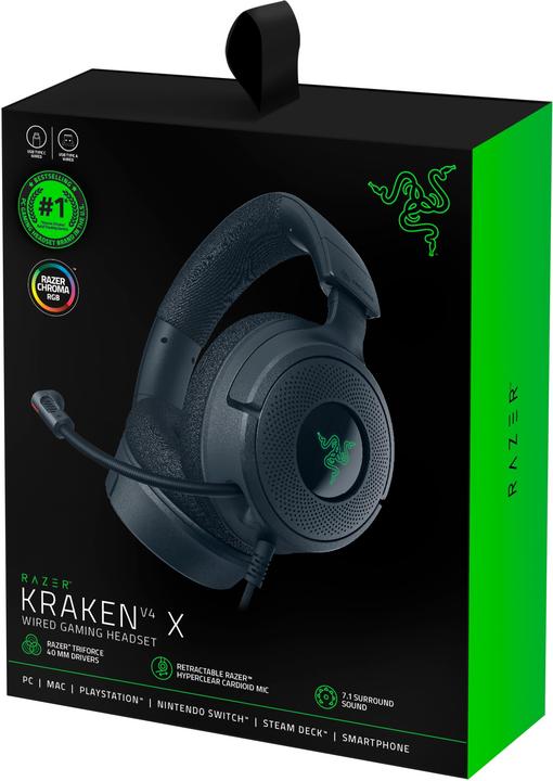 Produktbild Razer Kraken V4 X - Kabelgebundenes Gaming-Headset powered by Chroma™ RGB (Kabelgebunden)
