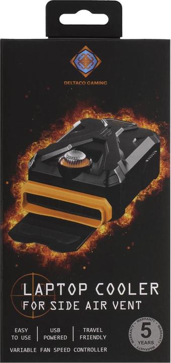 Produktbild Deltaco Luftkühler Laptop-Kühler Fan (2000-3500 U/min, 17,35 CFM, 15-25 dB) (1x)