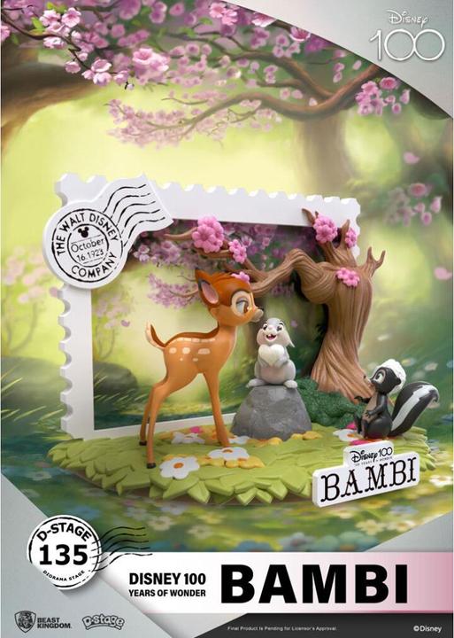 Actual product image Beast Kingdom Disney 100th Anniversary D-Stage PVC Diorama Bambi 12 cm