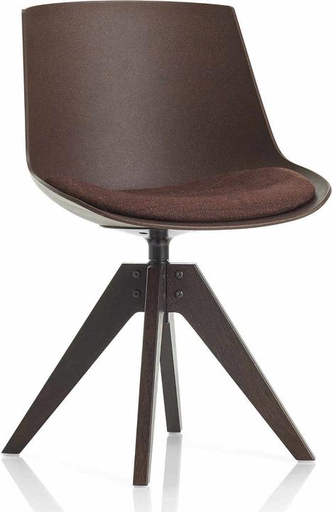 MDF Italia Flow Chair Eco 4 Füsse Vn Eiche Stuhl