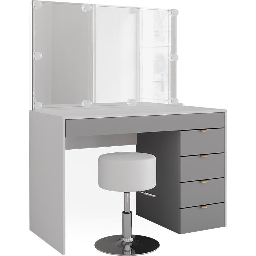 Vicco, Schminktisch, Elise mit Hocker und Beleuchtung (115 x 76 x 55 cm)