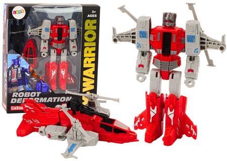 Image du produit Lean Toys Roboter-Helikopter 2in1 Transformation X-Warrior rot