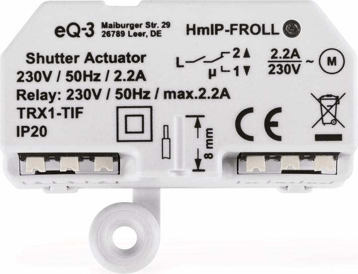 Produktbild Homematic IP Rollladenaktor - Unterputz (Rolladenaktor)