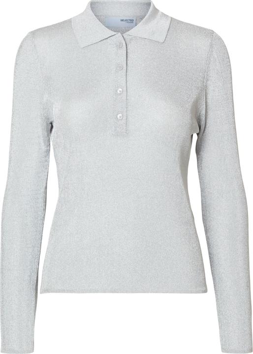 Produktbild Selected Metallic Langarm-Poloshirt (L)