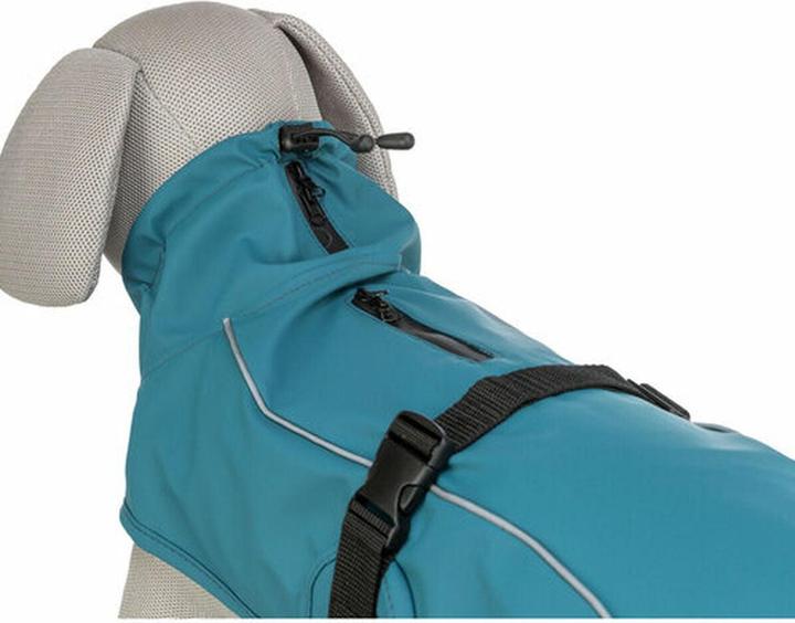 Actual product image Trixie Vimy raincoat, M: 50 cm, petrol (M, Dog coat)