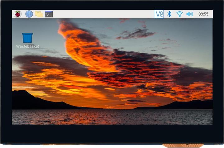 Produktbild WaveShare 4.3inch QLED Capacitive Touch Display für Raspberry Pi DSI Interface 800×480