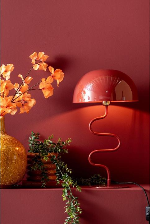 Produktbild Leitmotiv Tafellamp Twist - Metaal - Rood - 31x54x31 cm (BxHxD) - Red Ochre - E27/15W (E27)
