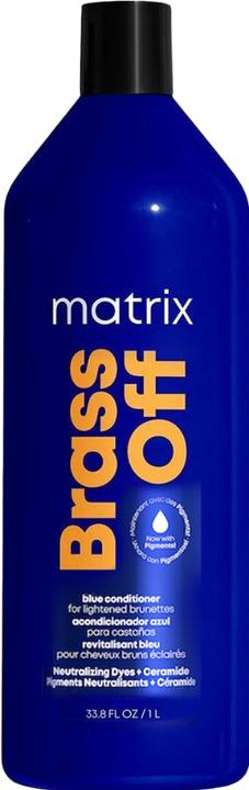 Matrix Brass Off Color Protecting Blue Toning Conditioner for Lightened Brown Hair 1L (1000 ml)