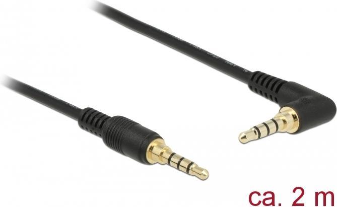 Produktbild Delock Klinkenkabel 4 Pin Stecker > Stecker (2 m)