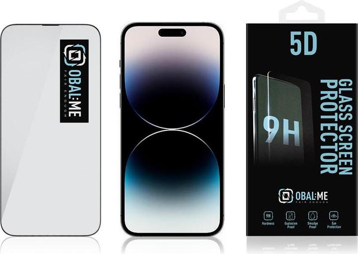 Image du produit Obal:Me Protecteur d'écran en verre 5D pour Apple iPhone 14 Pro Max Noir (1 pcs, Apple iPhone 14 Pro Max)