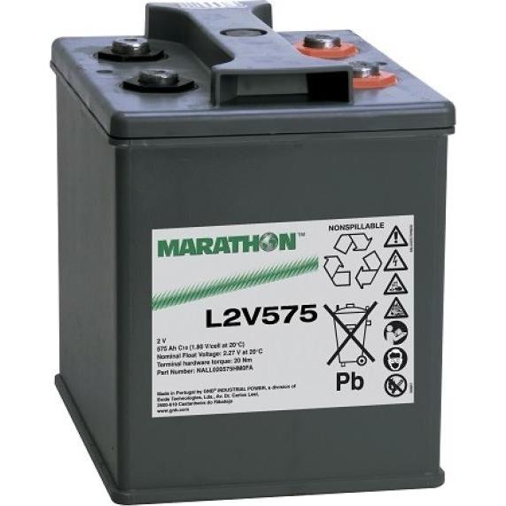 Exide, Versorgungsbatterie, Marathon L2V575 Blei Akku mit M8 Schraubanschluss 2V, 575000mAh (2 V, 575 Ah)