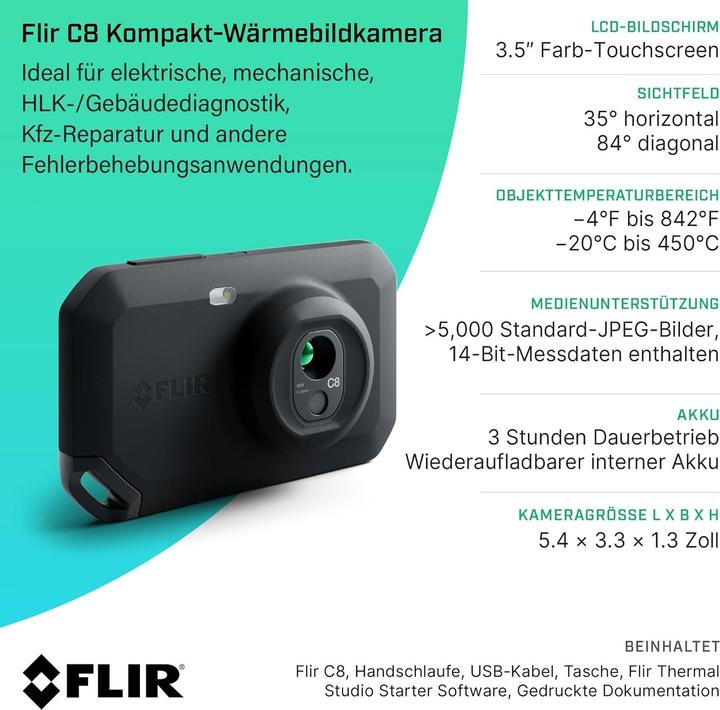Actual product image Flir Compact Thermal Imaging Camera