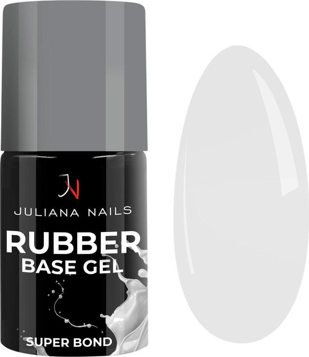 Juliana Nails Gel Lack - Rubber Base Gel - Milky White (Milky White, Gel-Effekt Nagellack)