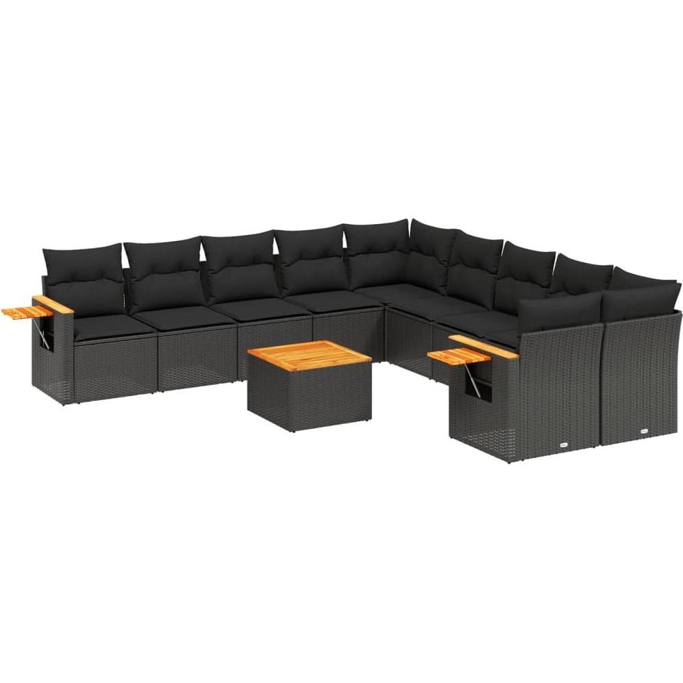 VidaXL, Gartenlounge, 10-tlg. Garten-Lounge-Set mit Kissen