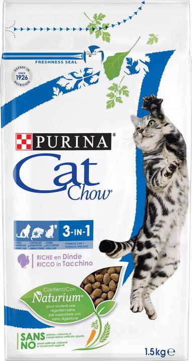 Actual product image Purina ONE CAT CHOW 3 in 1 Turkey 1,5 kg (Adult, 1 pcs., 1500 g)