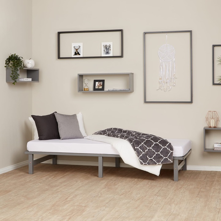 Immagine prodotto Jamb Letto pallet Letto in legno 90x200cm in legno massiccio bianco (90 x 200 cm)