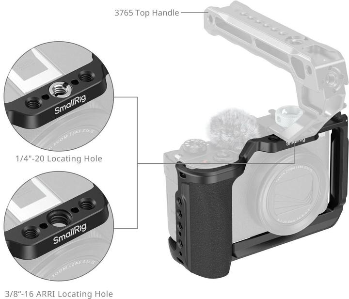 Produktbild SmallRig 5807 Cage for Canon PowerShot V1 (Black) (Cage)