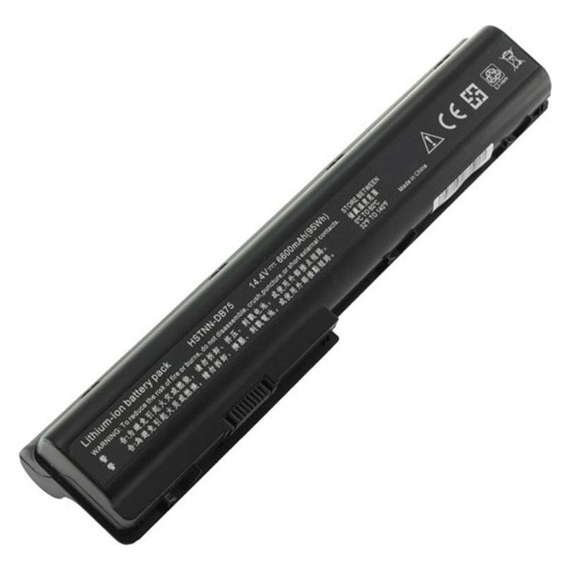 HP Akku Pavilion HSTNN-IB75, 464059-141 (6 Zellen, 6600 mAh), Notebook Akku, Schwarz