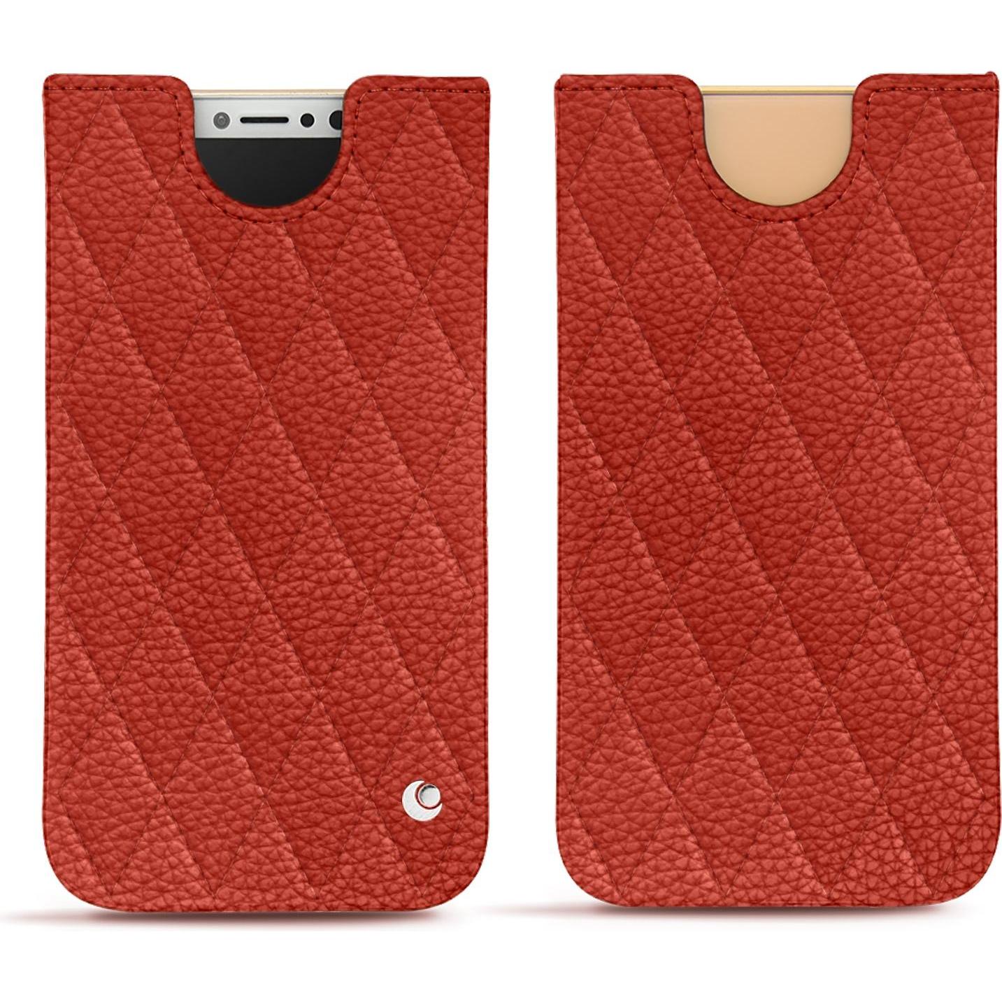 Noreve Lederschutzhülle (Apple iPhone X), Smartphone Hülle, Orange