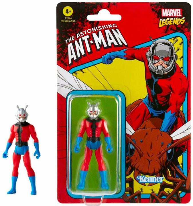 Actual product image Hasbro Marvel Legends Retro 375 Collection Ant-Man Action Figure - 9.5 cm