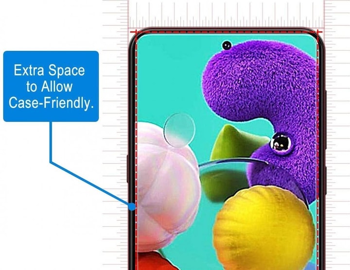 Produktbild Screenguard Samsung Galaxy A52 Panzerglas Schutzfolie Case Friendly Design (Samsung Galaxy A52)