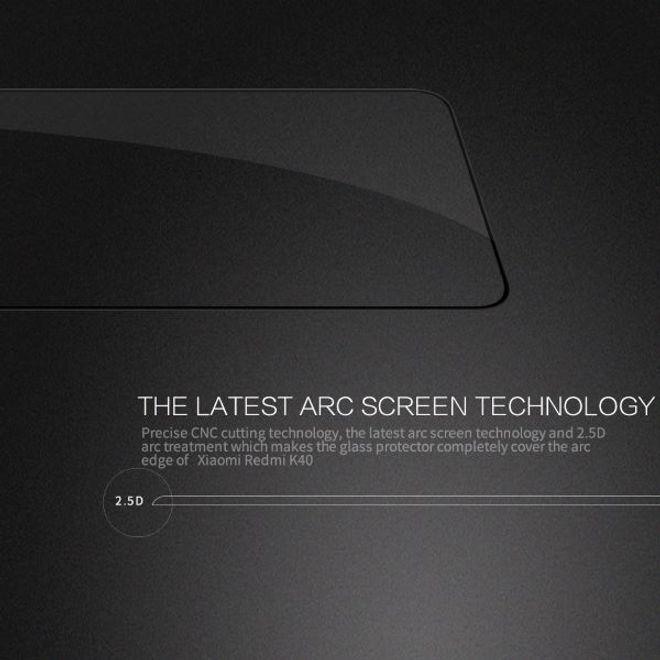 Actual product image Nillkin CP+ Pro protective glass screen protector (1 Piece, Xiaomi Redmi K40, Xiaomi Redmi K40 Pro, Xiaomi Redmi K40 Pro+)