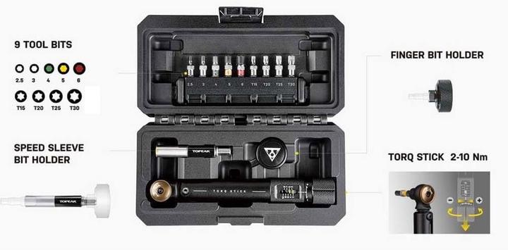 Immagine prodotto Topeak Bastone Torq (1/4", 2 Nm, 10 Nm)