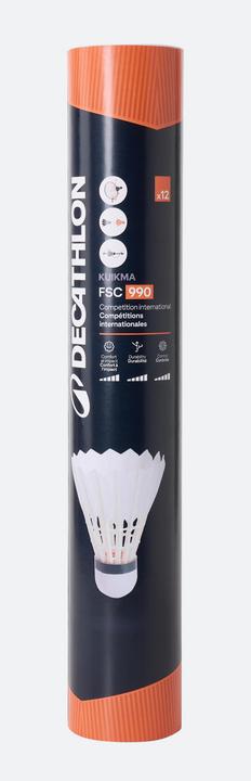 Actual product image Perfly Shuttlecock natural feather Speed 77 - pack of 12