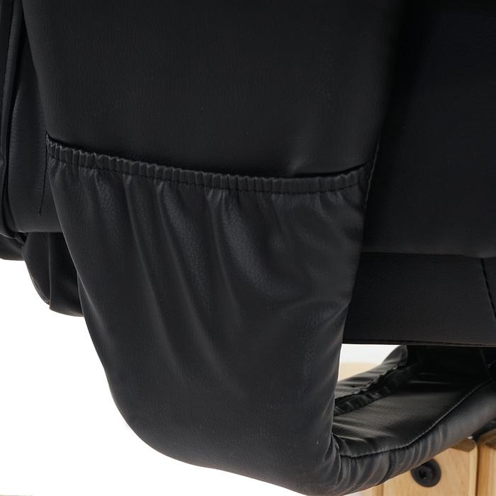Immagine prodotto Swisshandel24 Poltrona relax Poltrona TV Poltrona senza sgabello in similpelle - nero