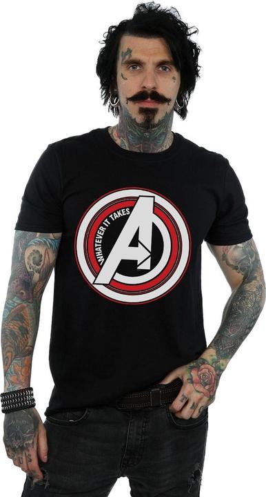 Actual product image Mens Avengers Endgame Whatever It Takes Symbol T-Shirt (5XL)