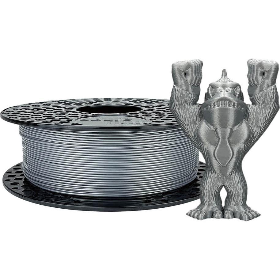 AzureFilm PET-G Filament, 1,75mm, 1kg, silber (PETG, 1.75 mm, 1000 g, Silber), 3D Filament, Silber