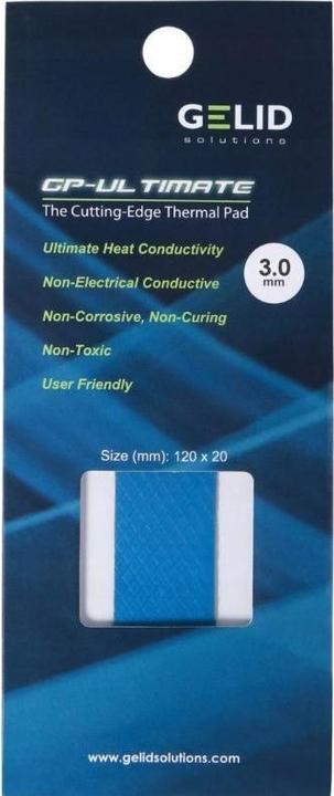 Produktbild Gelid Termopady Ultimate 120x20x3.0mm TP-GP04-R-E (3 mm)