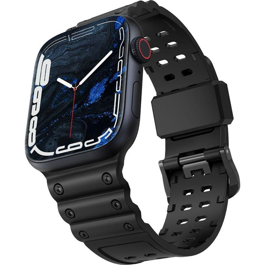 Hurtel Armband Triple Protection Apple Watch SE Armband, 9, 8, 7, 6, 5, 4, 3, 2, 1 (41, 40, 38 mm) Armband (TPU), Uhrena...