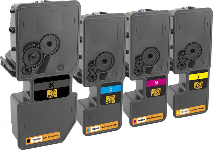 Plutoos Kyocera TK-5230 toner XXL compatible, jeu de 4 couleurs