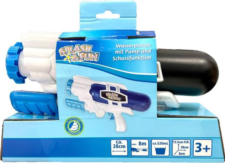 Splash & Fun SF Water pistol w. pump- & shotf. 28cm