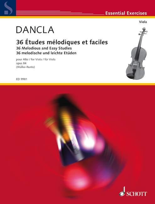 Produktbild 36 Etudes mélodiques et faciles op.84, Viola (Deutsch, Charles Dancla, 2007)