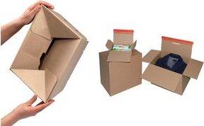 Actual product image Colompac Flash bottom carton with self-adhesive seal (20 x)