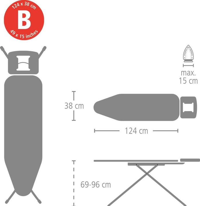 Actual product image Brabantia Ironing Cover, Complete Set