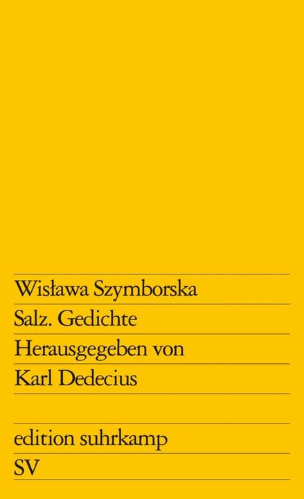 Produktbild Salz (Deutsch, Wislawa Szymborska, 2015)