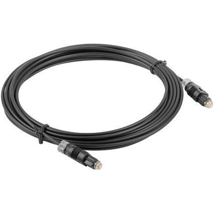Lanberg Nero Ca-Tosl-10Cc-0010-Bk Cavo In Fibra Ottica Toslink (1 M, Cavo Toslink), Cavo Audio