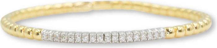 Produktbild Muau Flexarmband 750/18K Bicolor, Diamant 0.40ct. 17cm (17 cm)