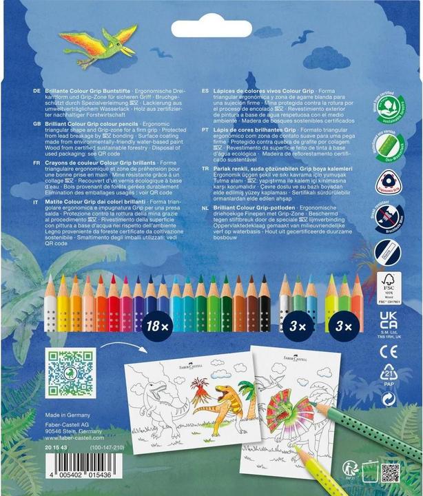 Immagine prodotto Faber-Castell Grip a colori (Multicolore, 24 x)