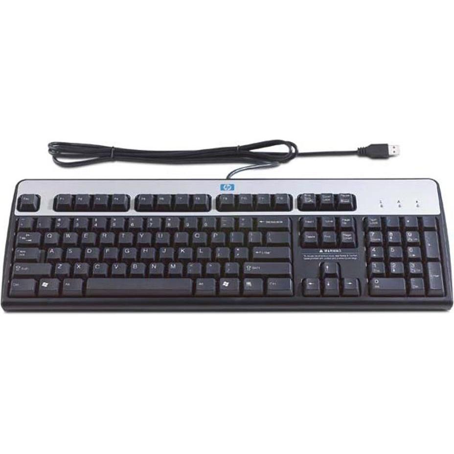 Thumbnail - HPE Keyboard (INTERNATIONAL) (Eng. Int., Kabelgebunden), Tastatur, Schwarz