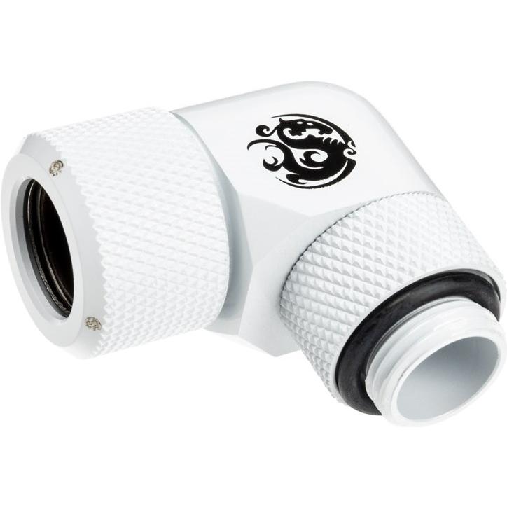 Thumbnail - Bitspower Advanced Multi-Link Adapter Anschluss 90 Grad G1/4 Zoll AG auf 12mm AD Hardtube - drehbar, Wasserkühlung Ansch...