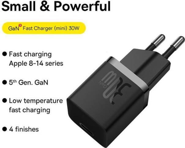 Produktbild Baseus GaN5 Fast Charger (30 W, 1 Port)