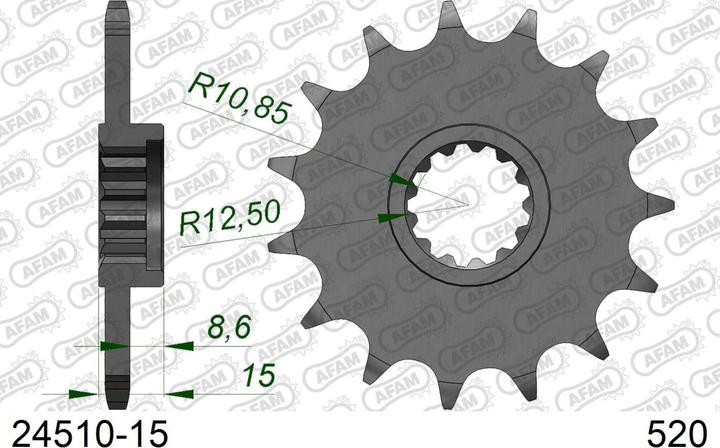 Produktbild Afam 520 15 dents (15)