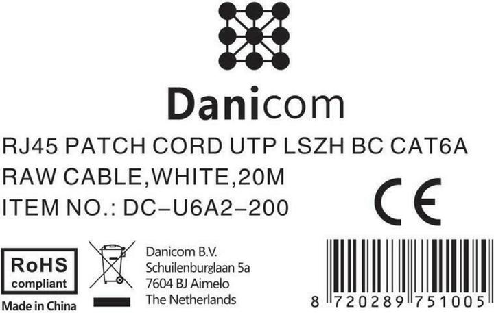 Produktbild Dsit CAT6a Netzwerkkabel 100% Kupfer (CAT6a, 20 m)