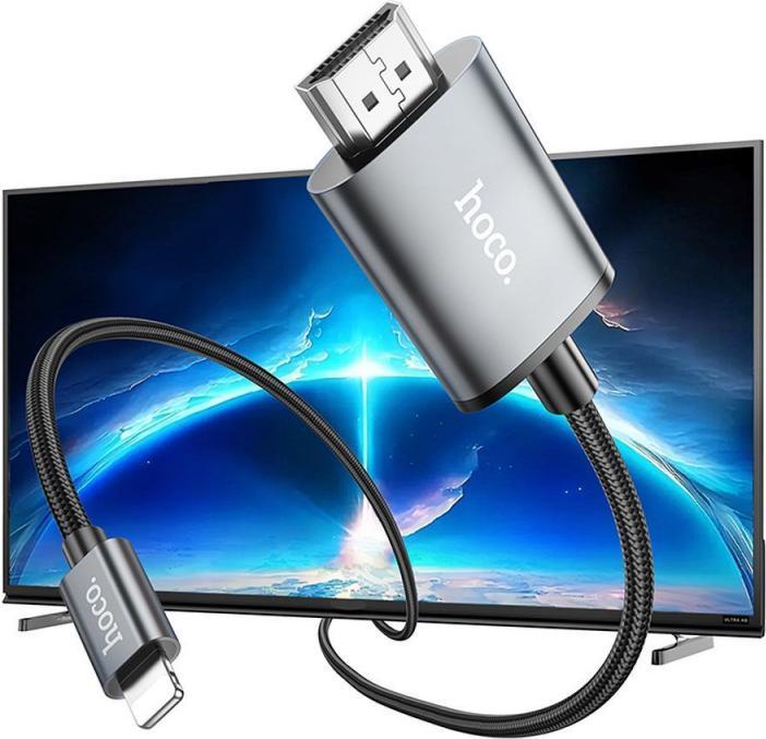 Actual product image Hoco Lightning — HDMI (type A) (2 m, HDMI)
