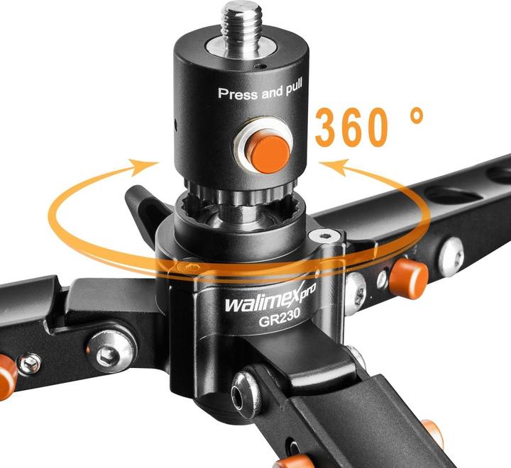 Immagine prodotto Walimex pro pro Ground Rocker GR230 stand da pavimento e ragno per stand (Materiale sintetico, Metallo)