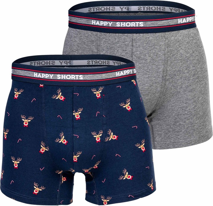 Immagine prodotto Happy shorts Boxer Casual Vestibilità comoda (XXL, Confezione da 2)